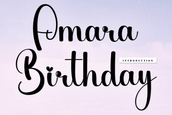 Amara Birthday: A Rhythmic Script for Artisanal Branding