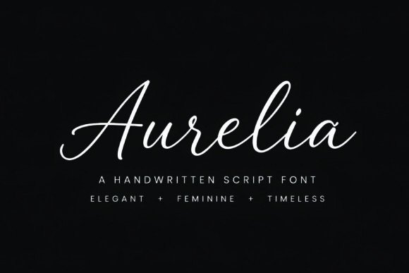 Aurelia: A Modern Script Font for Elegant Branding
