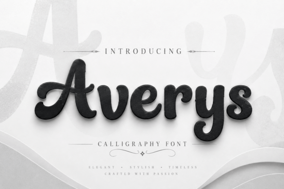 Averys: The Modern Calligraphy Display Font