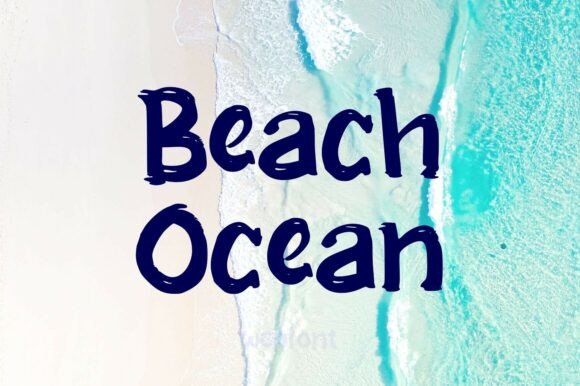 Beach Ocean: A Script Font for Coastal Calm