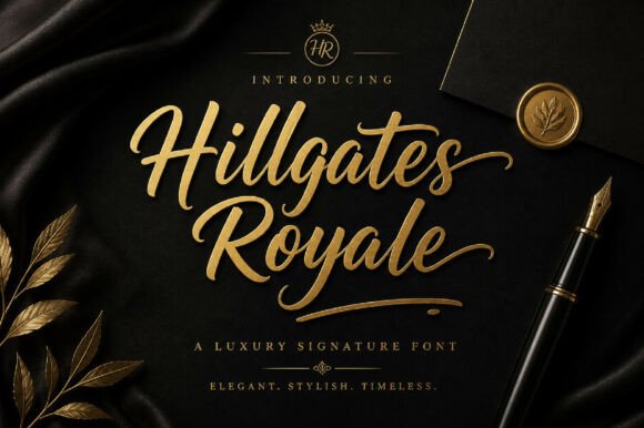 Graceful Script: Hillgates Royale Font Design Guide