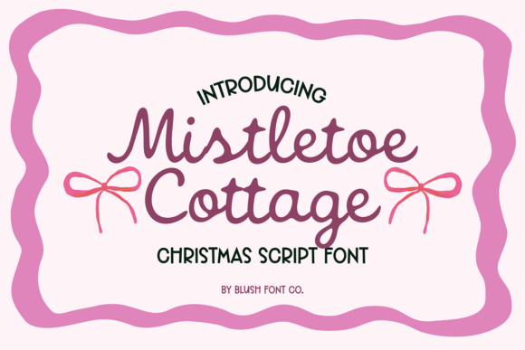 Mistletoe Cottage: A Vintage Script for Festive Designs