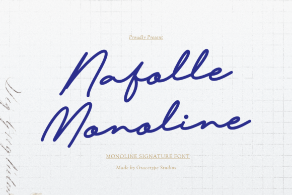 Nafolle Monoline: The Script Font for Modern Elegance