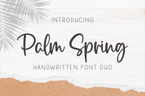 Palm Spring: A Font Pairing That Feels Like Sunshine