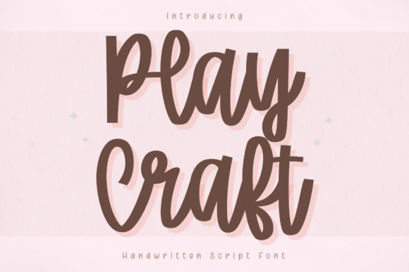 Play Craft: Your Go-To Handwritten Script Font