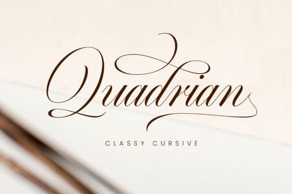 Quadrian: The Modern Calligraphy Font for Elegant Designs