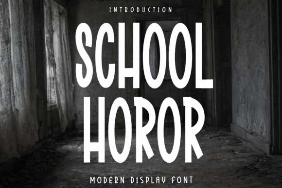 School Horor: A Modern Script Font with Autumn Sophistication