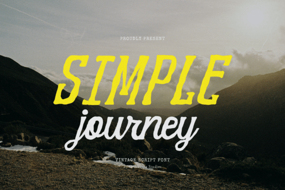 Simple Journey: A Vintage Script Font for Authentic Branding