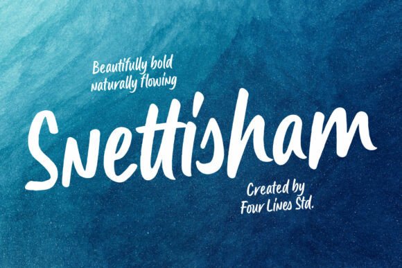 Snettisham: A Handwritten Script for Bold, Stylish Branding