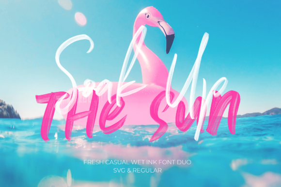 Soak Up the Sun Duo: A Handmade Font for Summer Vibes