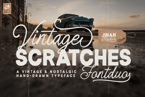 Unlocking Character: The Vintage Scratches Font Duo